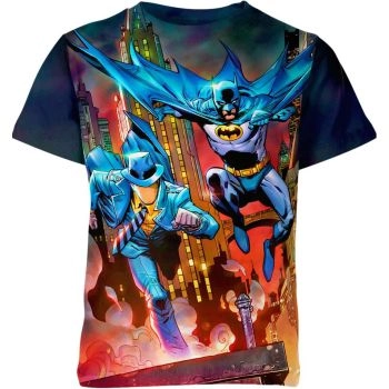 No Face X Batman - Chic and Mysterious Multicolor T-Shirt
