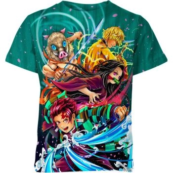 Vivid Colorful Zenitsu Demon Slayer Shirt - High-Quality and Expressive