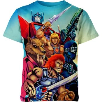 Celebrating Nostalgia with the Alliance Of 80's Heroes Tee in Retro Colors