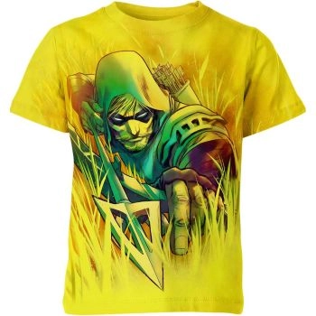 Green Arrow Comic Art T-Shirt - Embrace the Red Adventure and Action