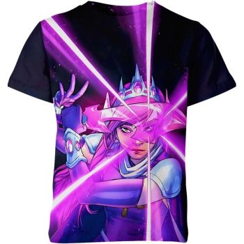 Exuding Royalty with the Amethyst, Princess Of Gemworld Tee in Royal Purple