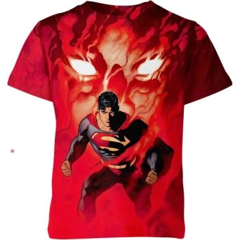 Simplistic Sophistication: Superman's Minimalist Red Tee - Embrace the Timeless Elegance!