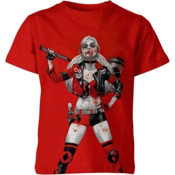 The Red Harley Quinn Joining the Squad T-Shirt: Harley Quinn Suicide Squad