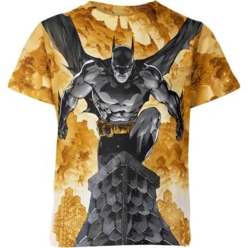 Batman: Stylish and Bold Brown Vibes Black T-Shirt