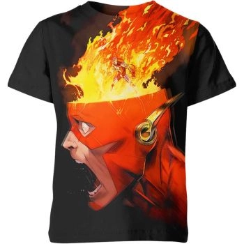 The Flash And Reverse Flash Shirt: Rivalry of Speedsters - A Dark and Mysterious Black Tee