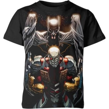 Batman X Death Shot: The Shadows of Black and Vibrant Colors - Leisure T-Shirt