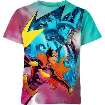 Celebrating Female Superhero with the Batgirl From Batman T-Shirt in Pink and Blue