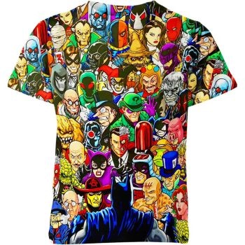 Batman: Black Sketch T-Shirt - Colorful Comfort for a Playful and Trendy Look