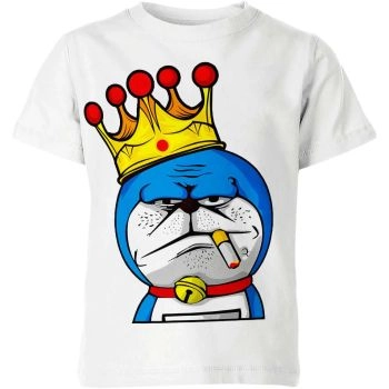 Whimsical White Doraemon Shirt - High-Quality and Timeless