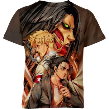 Cheerful Resilience - Eren Yeager From Attack On Titan Brown Shirt