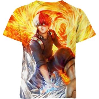 Flash of Gold Shoto Todoroki My Hero Academia Shirt