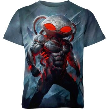 Black Manta From Aquaman T-Shirt - Red - Fierce and Intimidating Design