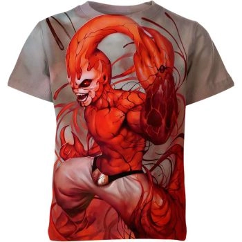 Timeless Gray and Fiery Red Majin Buu From Dragon Ball Z Shirt