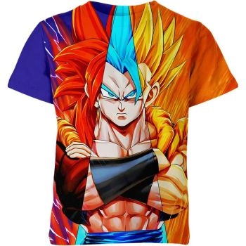 Gogeta - Energetic Orange Shirt: Fusion of Strength and Spirit