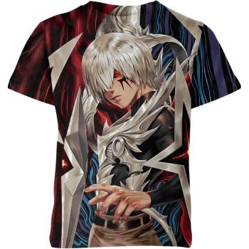 Resilient Determination - Ken Kaneki From Tokyo Ghoul Shirt in Fiery Red