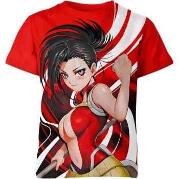 Radiant Red Momo Yaoyorozu From My Hero Academia Shirt