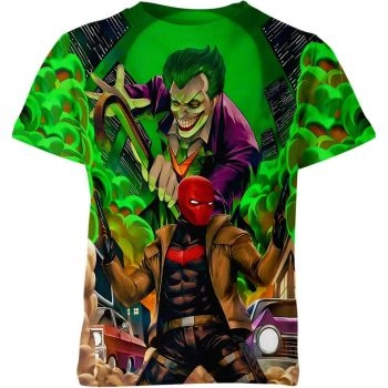 Red Hood And Joker - A Tale of Tragic Rivals in this Green Casual Tee