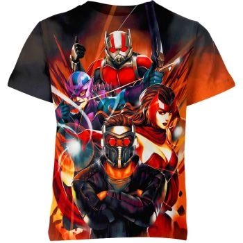The Avengers Assemble Shirt: Unite for Justice - A Powerful and Striking Red Tee