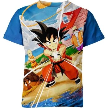 Energetic Multi-Colored Dragon Ball Z Shirt - Embrace the Adventure!