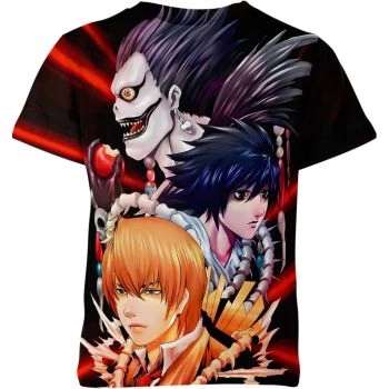 Death Note Shirt - Black Multicolor