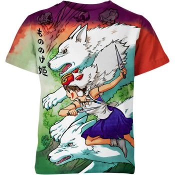 Ghibli Fantasy - Mononoke Hime Colorful Shirt