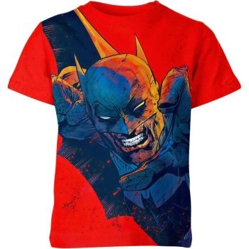 Batman: Dynamic Duo - Red and Blue Vigilante T-Shirt for Comic Fans