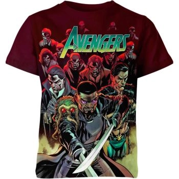 New Avengers T-shirt: The Red Team of the Marvel Heroes
