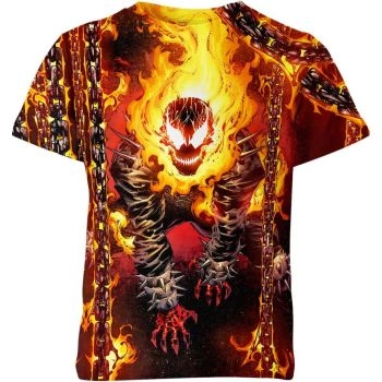 Ghost Rider Ride Or Die T-Shirt - Embrace the Orange Fury on the Road