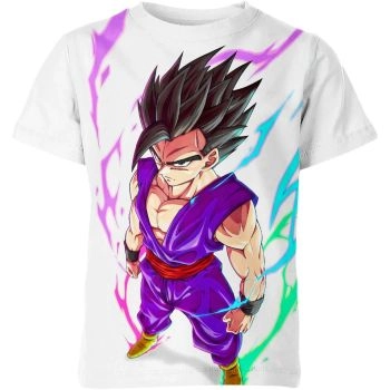 Gohan - Pure White Shirt: Embrace Noble Strength