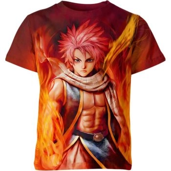 Fiery Scarlet Natsu Dragneel From Fairy Tail Shirt
