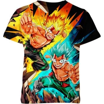 Deku Izuku Midoriya And Bakugo Katsuki From My Hero Academia Shirt - Multicolor