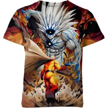 Clash of Titans - Boros Vs Saitama From One Punch Man Shirt