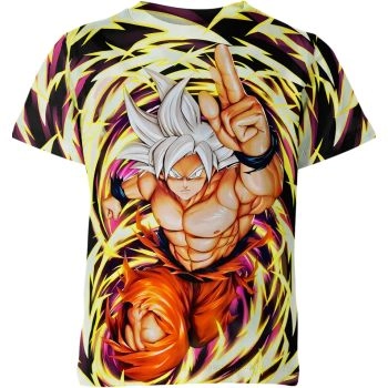 Son Goku's Radiant Yellow, Regal Purple, and Colorful Dragon Ball Z Shirt