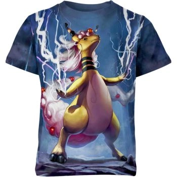 Serene Blue Gray Mega Ampharos From DQS Shirt