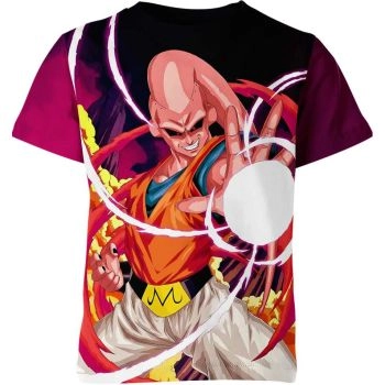 Regal Purple and Multicolored Majin Buu From Dragon Ball Z Shirt