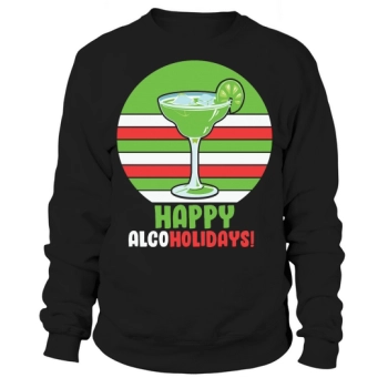 Happy Alcoholidays Martini Christmas Sweatshirt