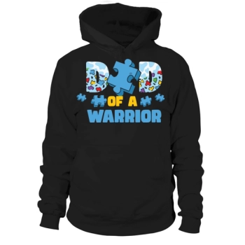 Dad of a Warrior Hoodies