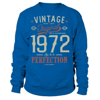 1972 Birthday Sayings 50th Birthday Vintage Sweatshirt