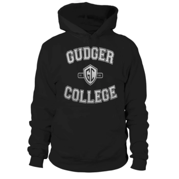 Gudger College Jersey Crest White Hoodies