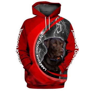 Precious Red Dog Pattern Animals Hoodie