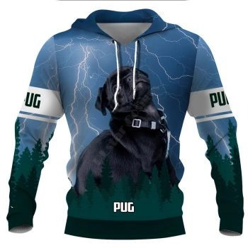 Precious And Gorgeous Blue Dog Pattern Animals Hoodie