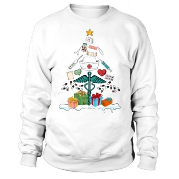 Nurse Elements Christmas Tree Merry Sweatshirt