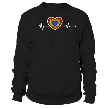 LGBT Heartbeat LGBT Pride Sweatshirt