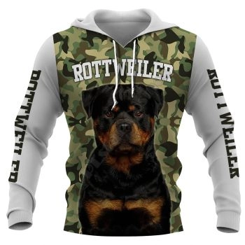 Popular And Vintage Green Dog Pattern Animals Hoodie