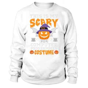 This Is My Scary Computer Programmer Halloween Costume Sweatshirt