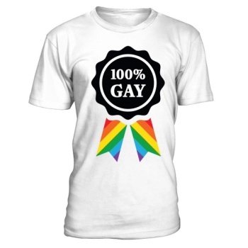100% Gay Badge