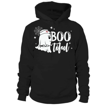 Bootiful Boo Nurse Funny Halloween Hoodies