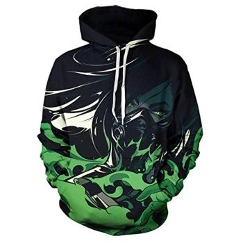 Game Valorant Hoodies &#8211; Viper 3D Unisex Hooded Pullover Sweatshirt