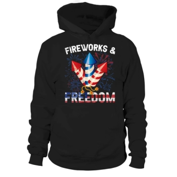 Fireworks Freedom I Love This Land God Hoodies