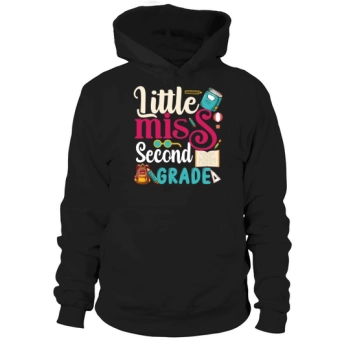 Kids Little Miss Second Grade Back To School Hoodies